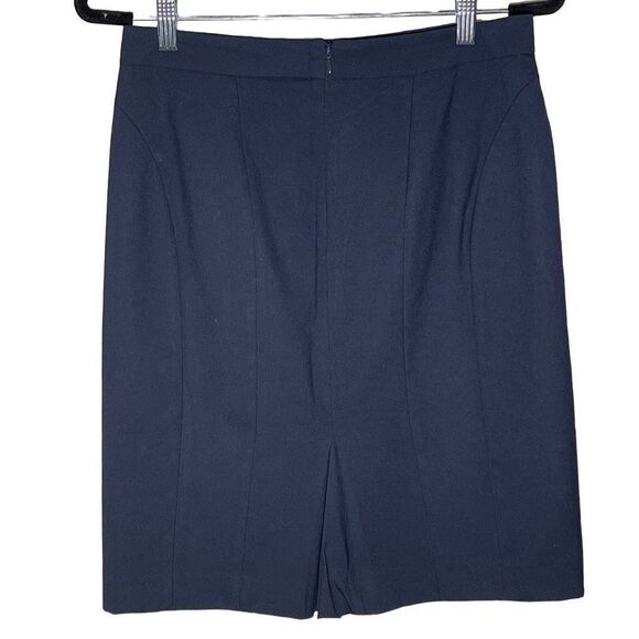 Ann Taylor Navy Pencil Skirt - Picture 2 of 6